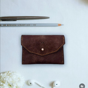 천연 프에블로 가죽 카드지갑