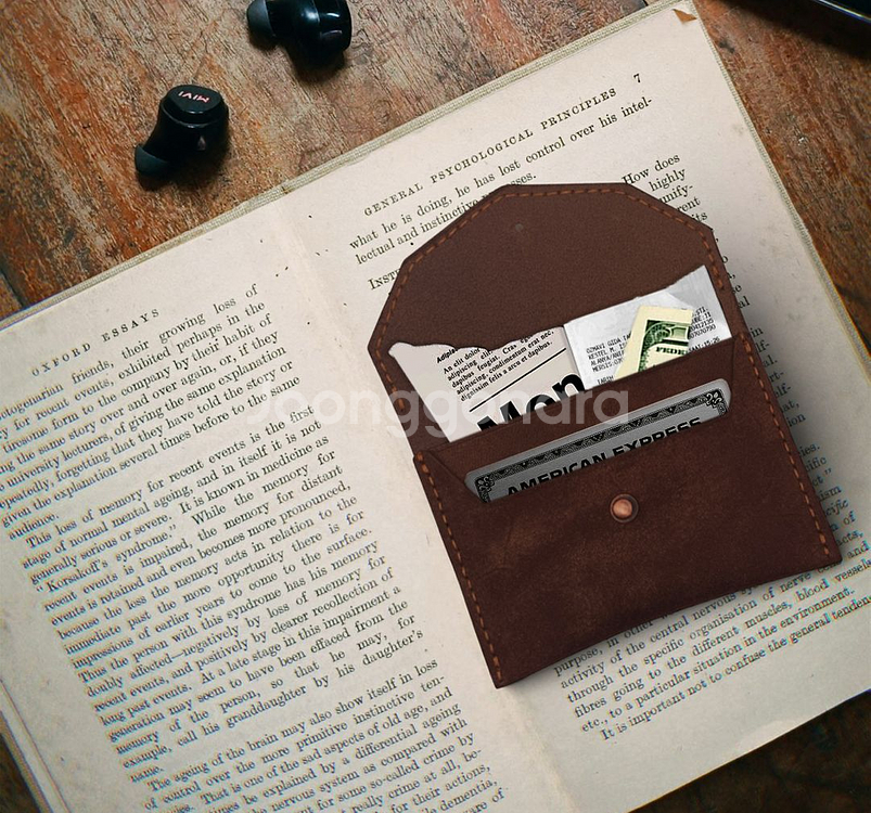 천연 프에블로 가죽 카드지갑--2