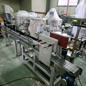 중고 국산 대용량 원통형 라벨러 라벨부착기 스티커부착기(생맥주, 탄산음료 등)/ 열전사프린터