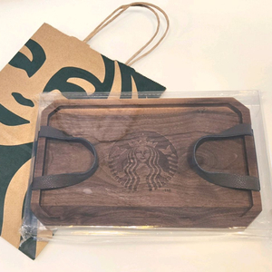[새상품] 스타벅스 우드 트레이