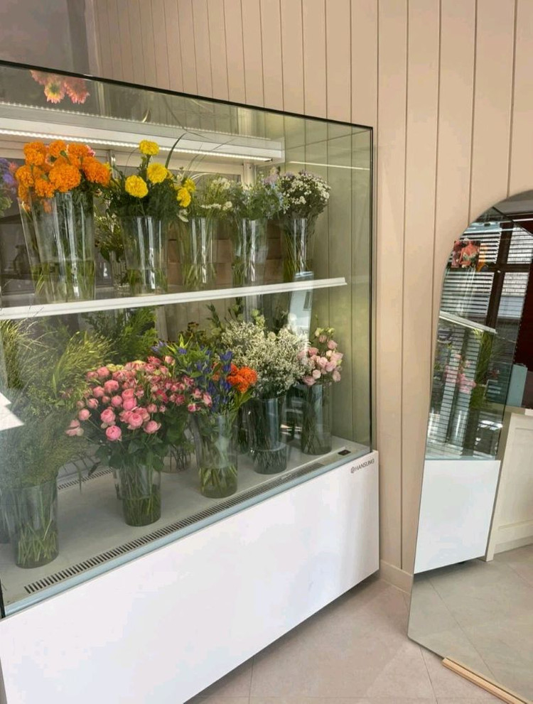 한성 꽃 냉장고 쇼케이스--1