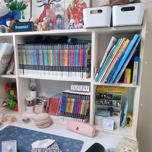 책상 책꽂이 책상위 2단 책장