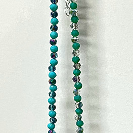 핸드메이드 빈티지 스타일 크리스탈 비즈 목걸이