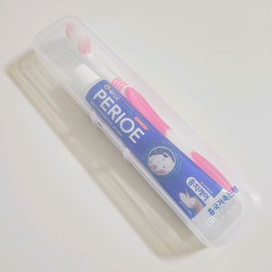 새상품 치약칫솔 세트 페리오 휴대용 케이스 핑크 여행용품 미세모캠핑용품 핫핑크 생활용품
