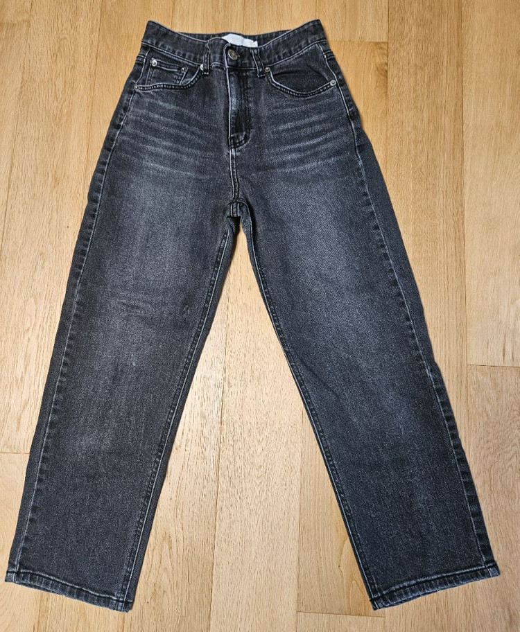 리리끄 블랙 데님 팬츠--0