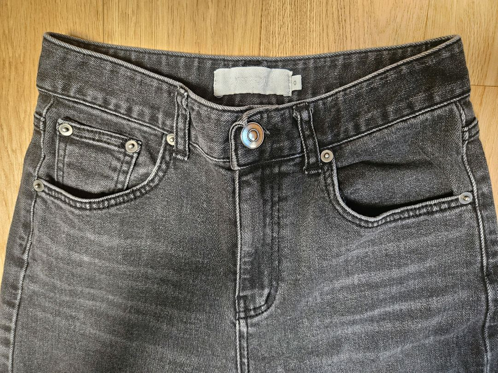 리리끄 블랙 데님 팬츠--1