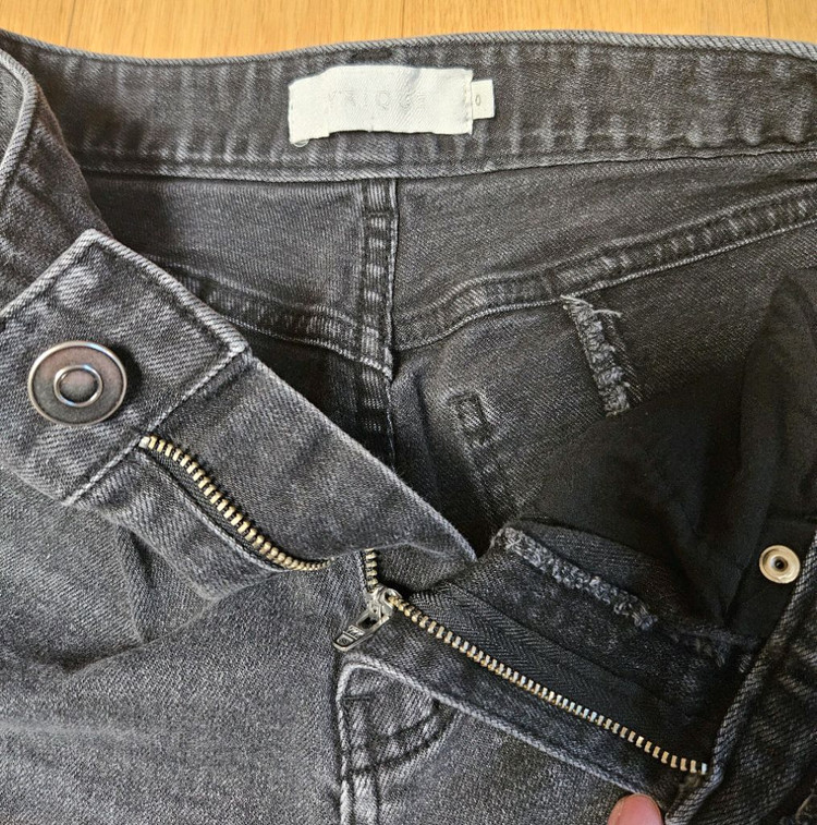 리리끄 블랙 데님 팬츠--3
