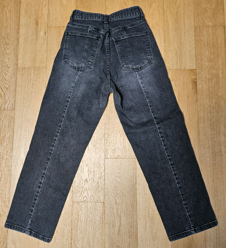 리리끄 블랙 데님 팬츠--7