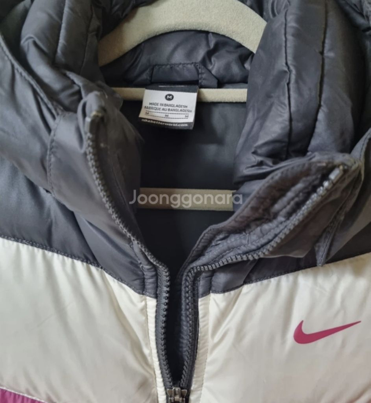 나이키 여성 패딩 컬러자켓 M size 미착용품 택포 이미지