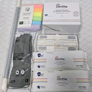 (무료배송 / 새제품 ) 청소용품 청소포 행주 고무장갑 밀대