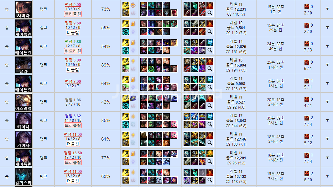 리그오브레전드 롤 LOL 맡김 강의 듀오--8