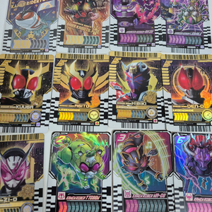 가면라이더 갓챠드 라이더 케미 카드 12장