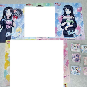 뱅드림 패밀리마트 클리어파일 스티커 마이고 아베무지카 미사키 우미리 타에 토모리 아코 아야 히마리 로젤리아 하로하피 이미지
