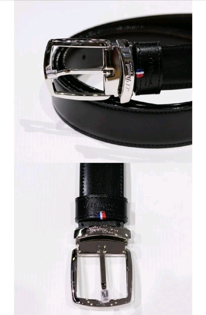 S.T.DUPONT 듀퐁 남성 천연소가죽 벨트 새상품--1