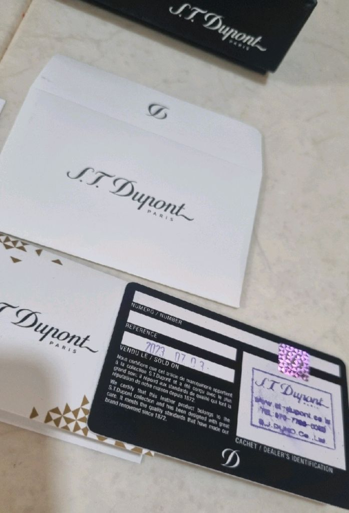 S.T.DUPONT 듀퐁 남성 천연소가죽 벨트 새상품--5