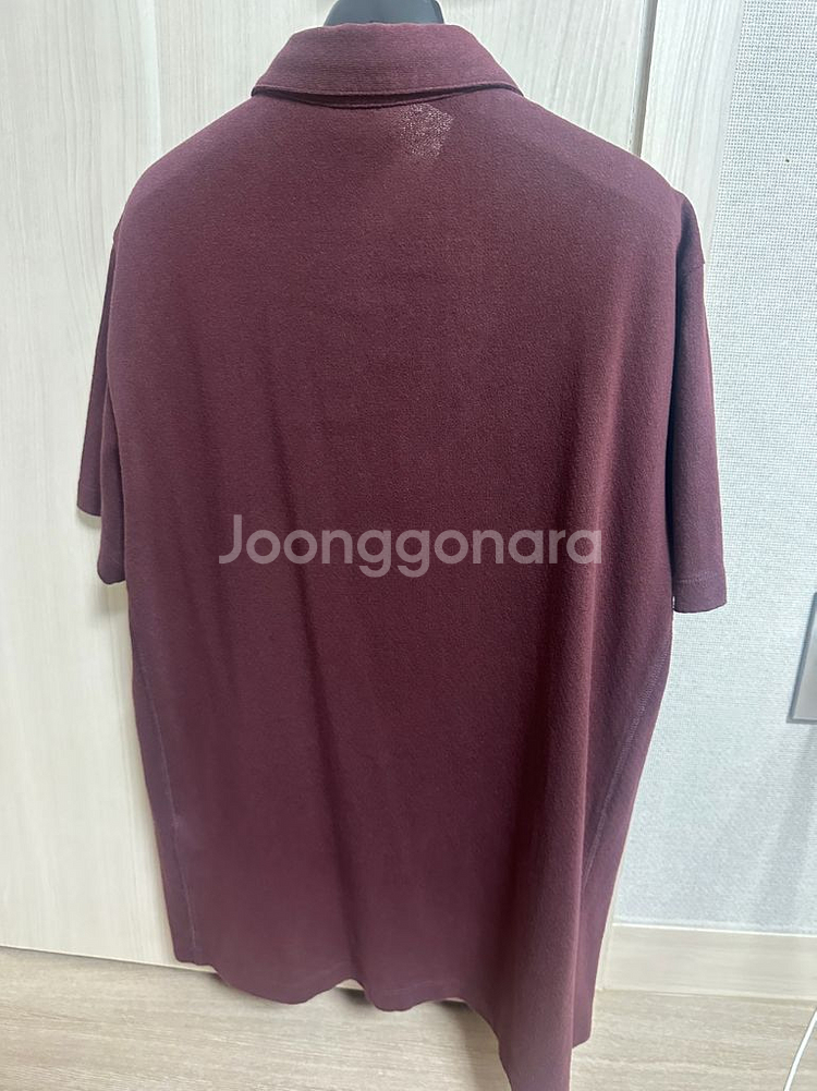 질스튜어트뉴욕 반팔 폴로 티셔츠 버건디--1