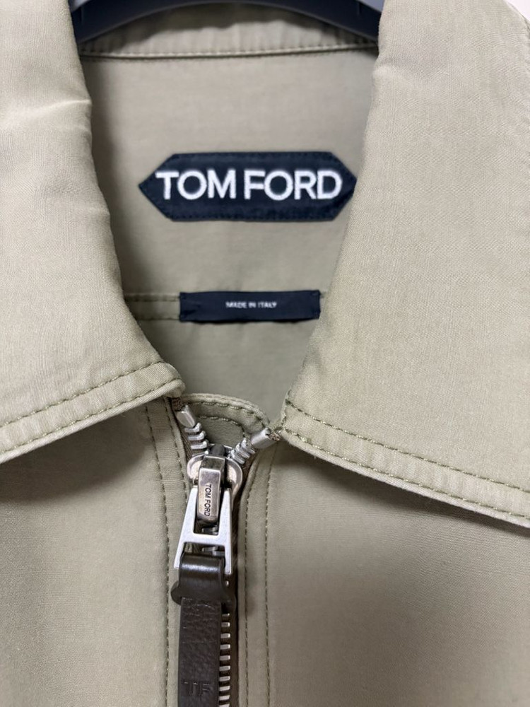 톰포드 코튼 브러시드 블루종 자켓 50--1