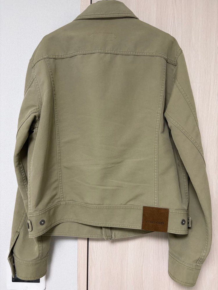 톰포드 코튼 브러시드 블루종 자켓 50--2