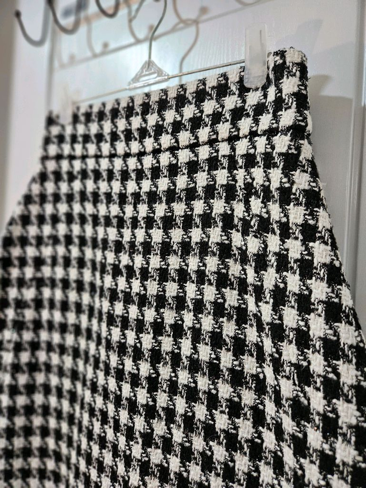 11am 플리츠플리즈 하운드투스 스커트--1