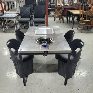 151번 lpg로스터 업소용 가스레인지 스텐테이블 가스불판식탁