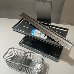 주방 행거 레일 & 스테인레스 수저통