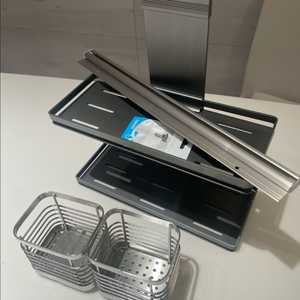 주방 행거 레일 & 스테인레스 수저통