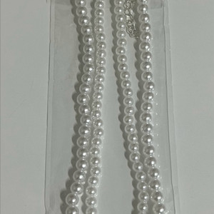 진주 두줄 비즈 패션 목걸이 2가지