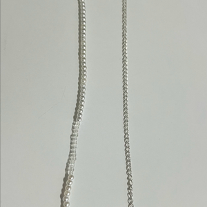 핸드메이드 진주 체인 목걸이