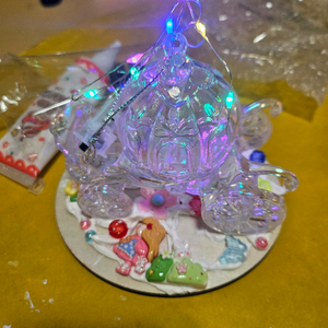 완제품 별빛달빛꽃마차꾸미기(핸드메이드)