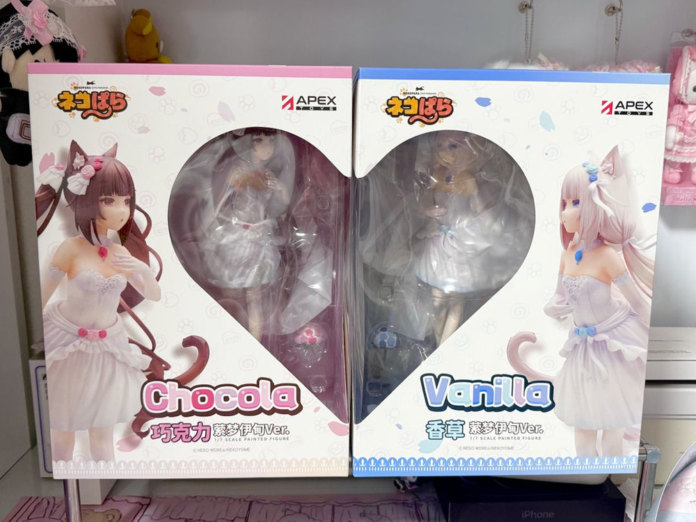 특전o 네코파라 에덴의 꿈 쇼콜라 바닐라 피규어 미소녀 드레스--0
