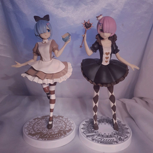 리제로 렘람 앨리스 여왕 미소녀 피규어 일괄 이미지