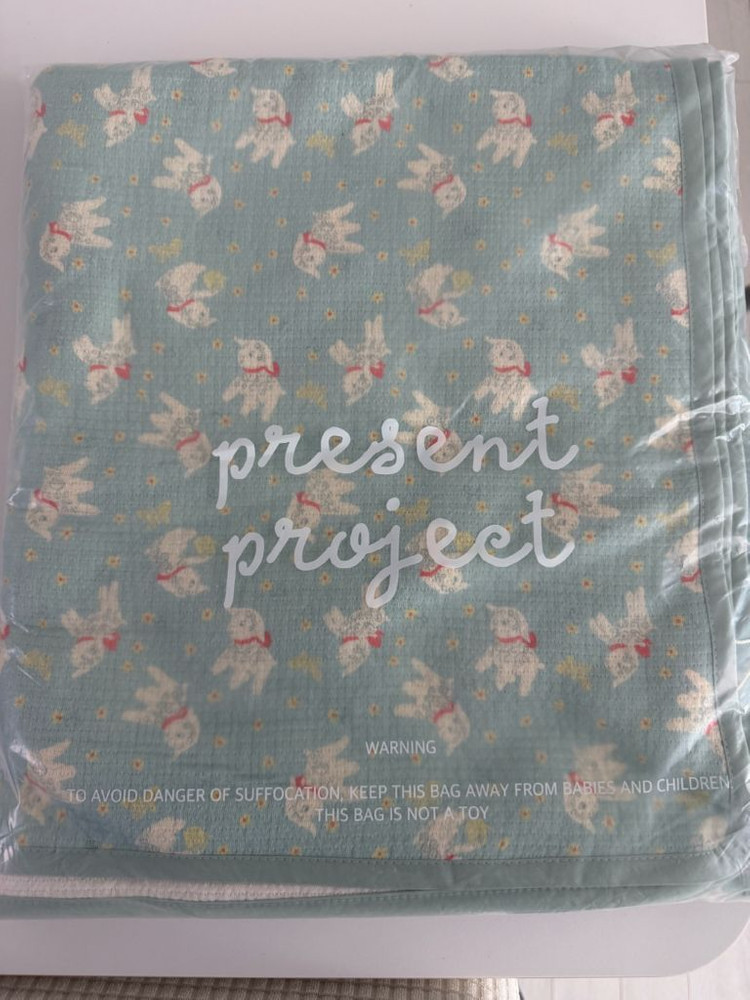 프레젠트프로젝트 양블루 블랭킷 새상품--1