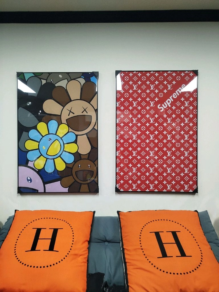 루이비통그림 루이비통 인테리어 슈프림그림 추상화 대형 그림액자 그림 액자 팝아트 인테리어소품 명품그림 슈프림 이미지