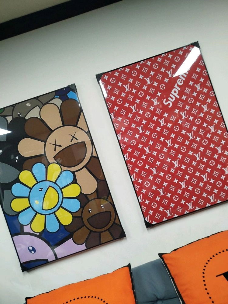 루이비통그림 루이비통 인테리어 슈프림그림 추상화 대형 그림액자 그림 액자 팝아트 인테리어소품 명품그림 슈프림 이미지