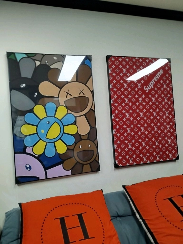 루이비통그림 루이비통 인테리어 슈프림그림 추상화 대형 그림액자 그림 액자 팝아트 인테리어소품 명품그림 슈프림 이미지