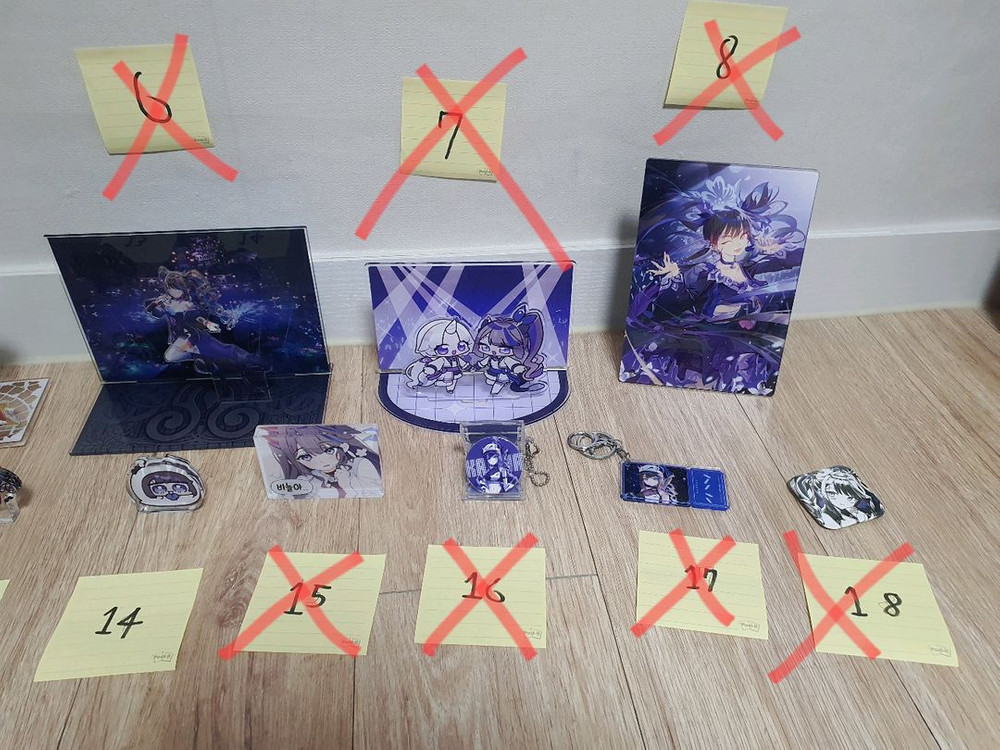 아이리 칸나 아크릴 및 스텔라이브 굿즈(개별가능)--6