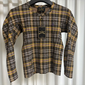 비비안웨스트우드 체크 볼륨 탑 38