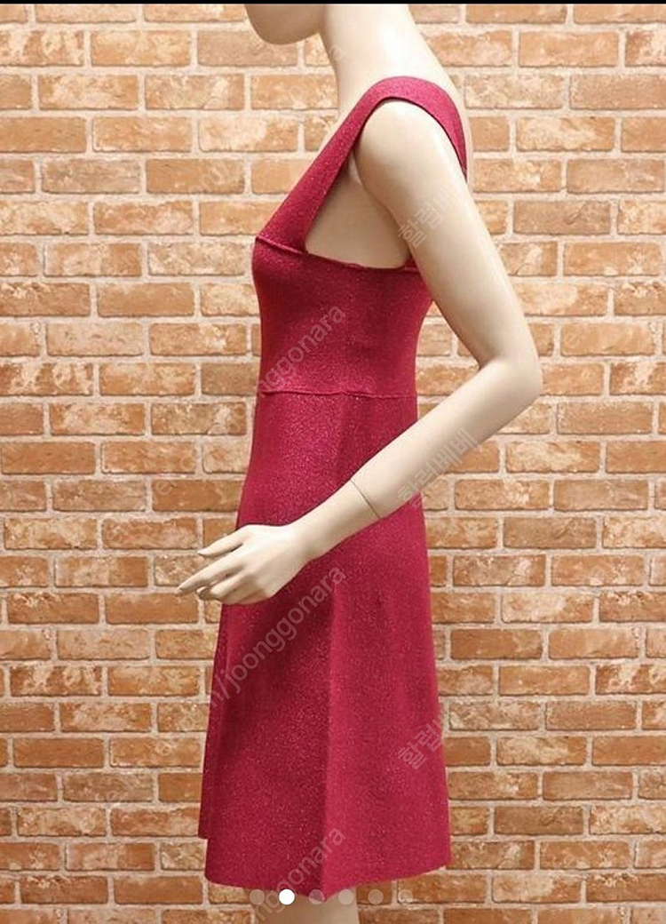 새상품 봄여름/트윈세트/S/여성 펄 니트 나시 원피스--1