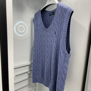 폴로 케이블 니트 조끼