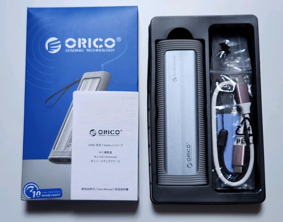 Orico M2 SSD NVME 외장 케이스--1