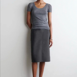 cos 코스 크링클드 코튼 펜슬 스커트 32