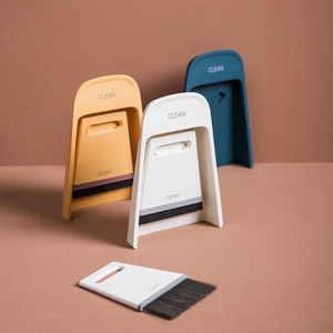 [새상품] 다용도 미니 쓰레받기 빗자루 청소 세트 화이트