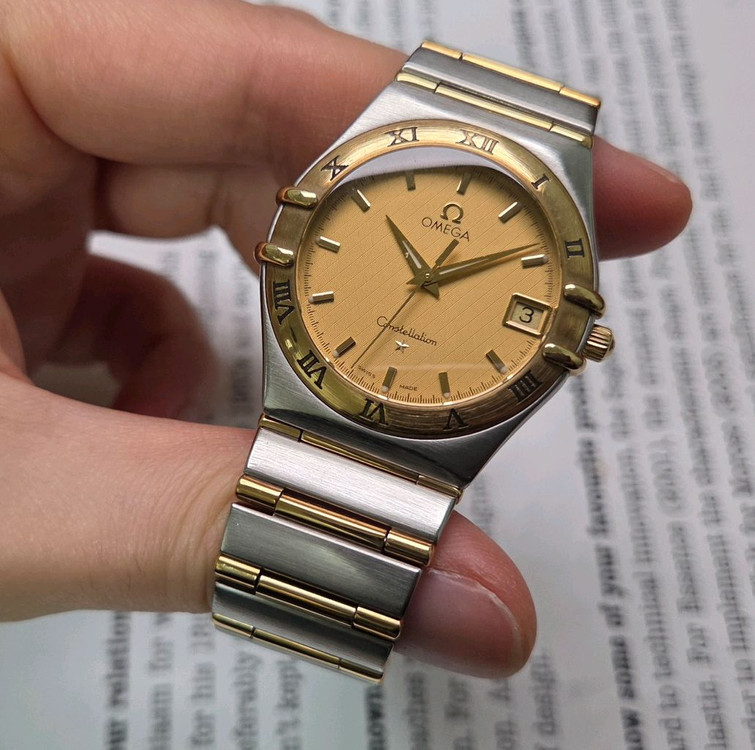 오메가 컨스틸레이션 18K콤비 풀바 쿼츠 이미지
