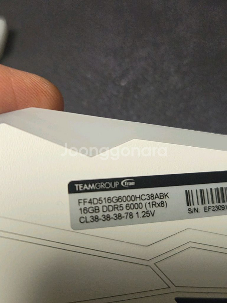teamgroub DDR5 6000MHz 32GB 메모리--1