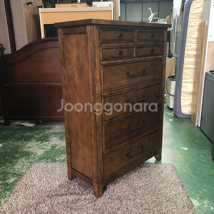 미라지가구 수입 원목 5단서랍장--2