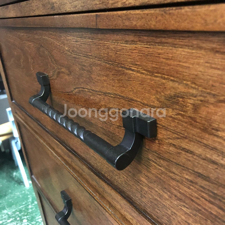 미라지가구 수입 원목 5단서랍장--7