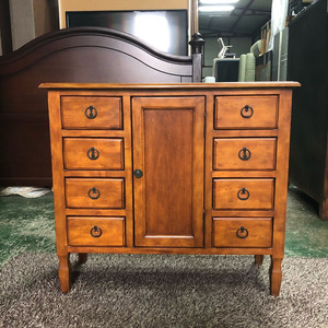 미라지가구 수입 원목 4단서랍형 콘솔