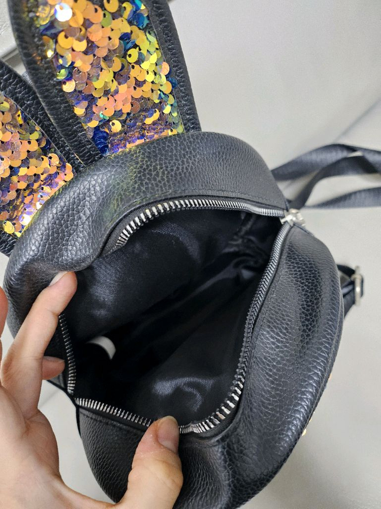 스팽글 버니 미니 백팩--5