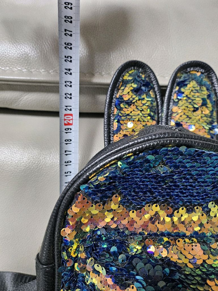 스팽글 버니 미니 백팩--8