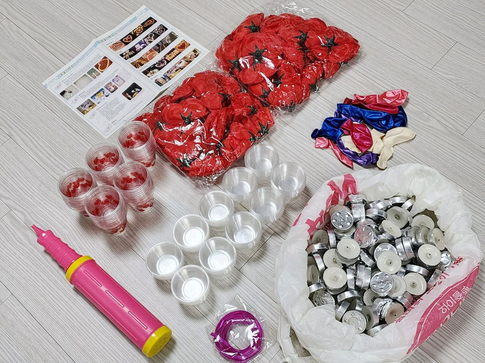 프로포즈, 결혼 기념일 이벤트 용품 세트--1